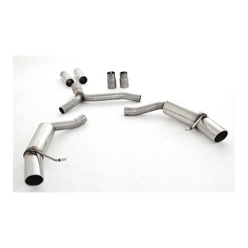 Friedrich Motorsport 76mm Duplex-Sportendschalld�mpfer f�r Audi A4 B8 (8K) Frontantrieb & Quattro Limousine & Avant 2.0l TDI 88/100/105/110/120/130kW