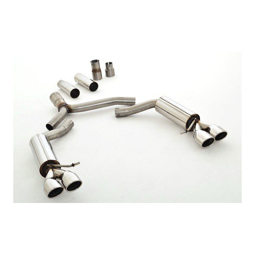 Friedrich Motorsport 76mm Duplex-Sportendschalld�mpfer f�r Audi A5 B8 Coupe Frontantrieb & Quattro 2.0l TDI 125/130kW