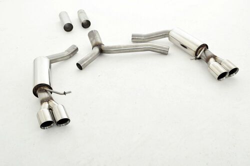 Friedrich Motorsport 76mm Duplex-Sportendschalld�mpfer f�r Audi A5 B8 Sportback Frontantrieb & Quattro 2.0l TDI 100/105/110/120/125/130kW