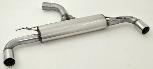 Friedrich Motorsport 3 Zoll (76mm) Duplex Sportendschalld�mpfer f�r VW Golf VI GTI Cabrio Frontantrieb 2.0l TSI 155kW