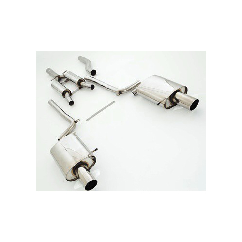 Friedrich Motorsport 70mm Duplexanlage f�r Audi A4 B6 (8E/8H) Quattro Limousine & Avant 1.8l Turbo 110/120/140kW / 1.9l TDI 96kW