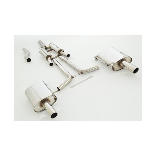 Friedrich Motorsport 70mm Duplexanlage f�r Audi A4 B7 (8EC/8ED/8H) Quattro Limousine & Avant 1.8l Turbo 120kW / 2.0l TFSI 147/162kW / 2.0l TDI 103/125kW