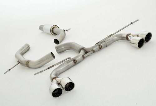 Friedrich Motorsport 76mm Duplex-Anlage f�r VW Scirocco III 2.0l TDI 103/125kW