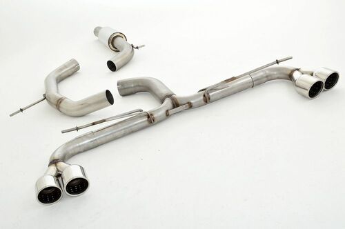 Friedrich Motorsport 76mm Duplex-Anlage f�r VW Scirocco III 2.0l TDI 103/125kW