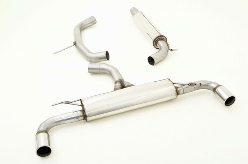 Friedrich Motorsport 3 Zoll (76mm) Duplexanlage f�r VW Golf VI GTI + Edition 35 Frontantrieb 2.0l TSI 155/173kW