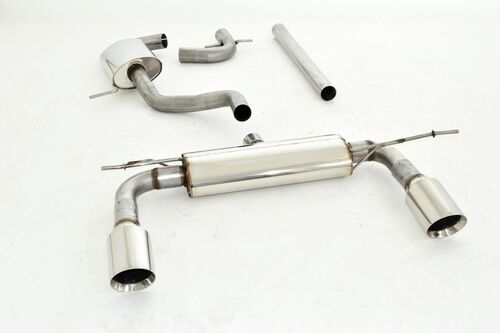 Friedrich Motorsport Gr.A Duplexanlage f�r VW Beetle 5C Cabrio 1.2l TSI 77kW mit Mehrlenkerachse auch f�r R-Line Heck passend kann auch passend f�r das 2.0 TSI Heck geliefert werden, bitte bei Bestellung mit angeben