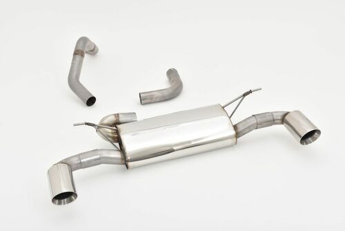 Friedrich Motorsport Duplex-Sportendschalld�mpfer f�r Ford Focus IV 5-T�rer DEH 1.0l Ecoboost 92kW ST Line / 1.5l EcoBoost 110/134kW mit Verbundlenkerachse (inkl. ST Line) ab Bj. 09/2018 nur passend f�r Original ST-Diffusor / Rieger-Diffuso