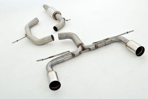 Friedrich Motorsport 76mm Duplex-Anlage f�r Audi A3 8P Cabrio Frontantrieb 2.0l TDI 103kW ab Bj. 01/2008