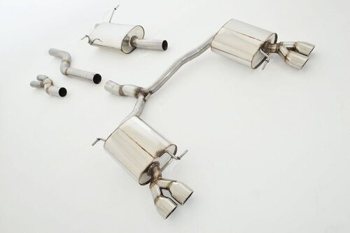 Friedrich Motorsport 76mm Duplex-Anlage f�r Audi Q5 8R Quattro 3.0l TFSI 200kW / 3.2l FSI 199kW Bj. 2009-04/2015