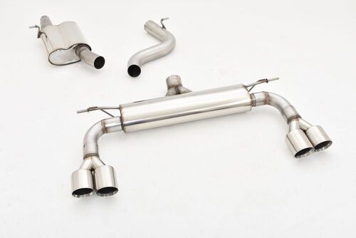 Friedrich Motorsport 76mm Duplex-Anlage f�r Audi Q2 GA Quattro 2.0l TFSI 140kW ohne Ottopartikelfilter Bj. 07/2017-08/2018