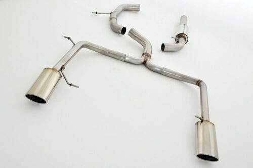 Friedrich Motorsport 76mm Duplex-Anlage f�r VW Passat CC (Frontantrieb) 2.0l TDI 100/103/105/125/130kW ab Bj. 2008