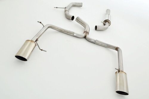 Friedrich Motorsport 76mm Duplex-Anlage f�r VW Passat 3C B6 Limousine (Frontantrieb) 2.0l TDI 100/103/105/125kW Bj. 2005-2010