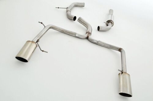 Friedrich Motorsport 76mm Duplex-Anlage f�r VW Passat 3C B7 Limousine (Frontantrieb) 2.0l TDI 103/125/130kW ab Bj. 11/2010