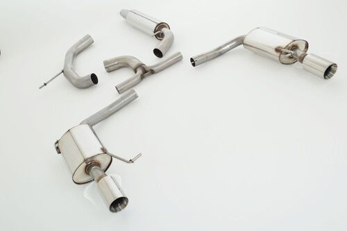 Friedrich Motorsport 76mm Duplex-Anlage f�r VW Passat 3C B7 Limousine (Frontantrieb) 1.8l TSI 118kW / 2.0l TSI 155kW ab Bj. 11/2010