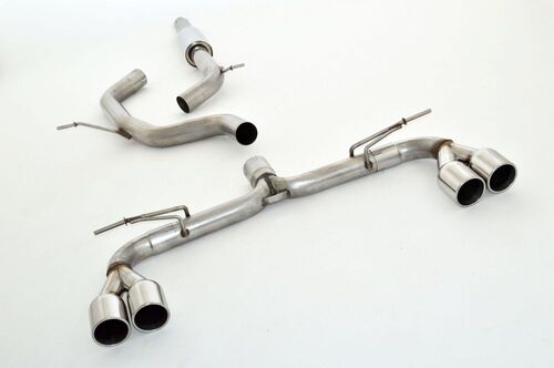 Friedrich Motorsport 76mm Duplex-Anlage f�r VW Golf VII GTD Frontantrieb 2.0l TDI 135kW ohne sound-Aktor Bj. 03/2017-08/2018 inkl. Facelift