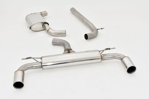 Friedrich Motorsport 76mm Duplexanlage f�r VW Golf VII GTI Performance / TCR Frontantrieb 2.0l TSI 180/213kW mit Ottopartikelfilter Bj. 12/2018-12/2019