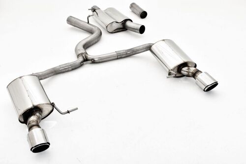 Friedrich Motorsport 76mm Duplex-Anlage f�r Skoda Superb 3V (3T) Limousine & Combi 4x4 2.0l TSI 206kW ohne Klappensteuerung ab Werk ab Bj. 11/2020