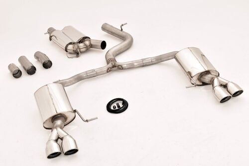 Friedrich Motorsport 76mm Duplex-Anlage mit originaler Klappensteuerung f�r Skoda Superb 3V (3T) Limousine & Combi 2.0l TSI 206kW 4x4 Bj. 03/2015-06/2018