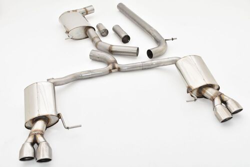 Friedrich Motorsport 76mm Duplex-Anlage f�r Skoda Superb 3V (3T) Limousine & Combi Frontantrieb 2.0l TSI 162kW Bj. 03/2015-06/2018