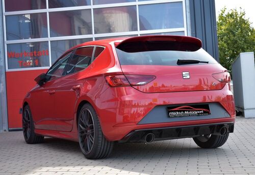 Friedrich Motorsport 76mm Duplexanlage f�r Seat Leon 5F inkl. FR & SC Frontantrieb 2.0l TSI 140kW mit Ottopartikelfilter Bj. 09/2018-05/2019