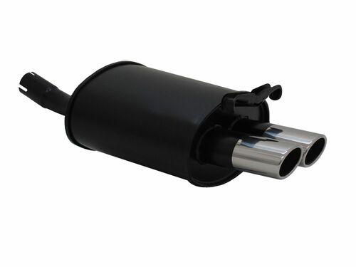 Novus Sportendschalld�mpfer f�r Mercedes SLK-Klasse (R170) 2 x 76mm SR-Design