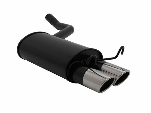 Novus Sportendschalld�mpfer f�r Mercedes 190E (W201) 2 x 76mm SR-Design