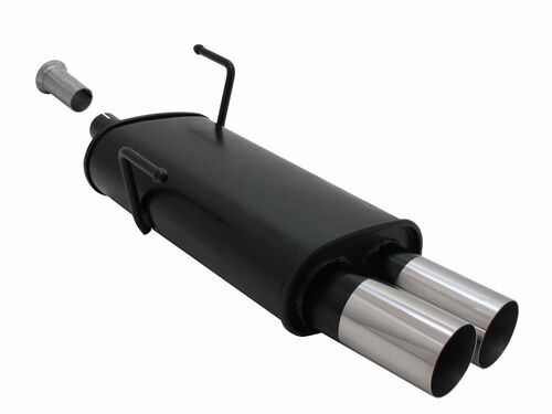Novus Sportendschalld�mpfer f�r Peugeot 206CC 2 x 76mm RL-Design