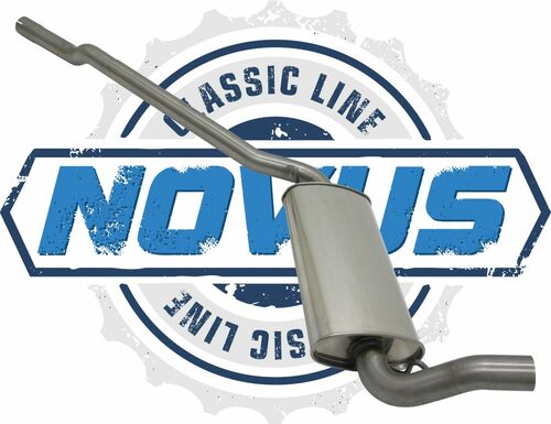 Novus Classic Line Edelstahl-Vorschalldmpfer fr Audi 80/90 Coupe, Cabrio 89 / 8G7 / B4 / B3