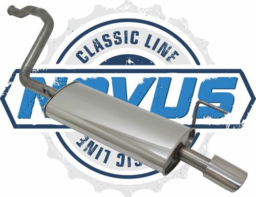 Novus Classic Line Edelstahl-Endschalld�mpfer f�r Audi 80 Limousine, Avant B4