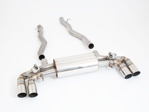 Friedrich Motorsport 2x76mm Duplex-Anlage f�r BMW M8 F91 / F92 / F93 Coupe / Cabrio / Gran Coupe inkl. Competition 4.4l V8 Bi-Turbo 441/460kW ab Bj. 07/2019