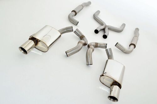 Friedrich Motorsport 76mm Duplex-Anlage f�r Ford Mustang 5 (S197) Coupe & Cabrio 4.6l V8 (inkl. Shelby) 224/232/235/243/kW Bj. 2004-2009