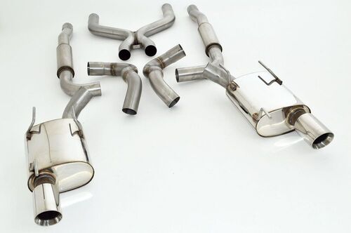 Friedrich Motorsport 76mm Duplex-Anlage f�r Ford Mustang 5 Facelift (S197) Coupe & Cabrio 5.0l V8 (inkl. BOSS) 303/307/308/312/313/326/331kW / 5.4l V8 (inkl. Shelby) 355/368/372/397/403/405/410kW Bj. 2010-2014