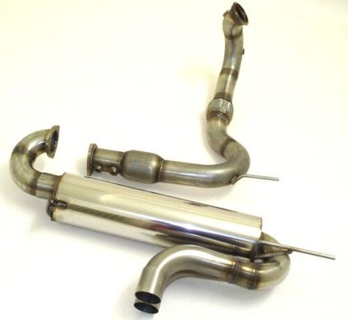 Friedrich Motorsport 3 Zoll (76mm) Rennsportanlage mittig f�r Opel Speedster 2.0l 16V Turbo 147kW Bj. 2003-2005