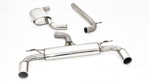 Friedrich Motorsport 76mm Duplexanlage f�r VW Golf VIII GTI Performance / TCR Frontantrieb 2.0l TSI 180kW ab Bj. 08/2020