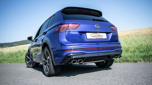 Friedrich Motorsport 76mm Duplex-Anlage mit originaler Klappensteuerung f�r VW Tiguan II R 4motion 2.0l TSI 235k Bj. 11/2020-08/2023
