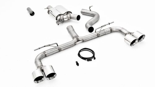 Friedrich Motorsport 76mm Duplex-Anlage mit originaler Klappensteuerung f�r VW T-ROC R (A1) 4motion 2.0l TSI 221kW ab Bj. 08/2019