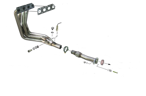 TeZet F�cherkr�mmer f�r OPEL CALIBRA 2.0I 16V 136PS, Motor: X2.0XEV Bj. 08/1993-05/1998 