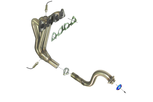 TeZet F�cherkr�mmer f�r PEUGEOT 307 1.6I 16V 110PS, Motor: NFU Bj. 2000-