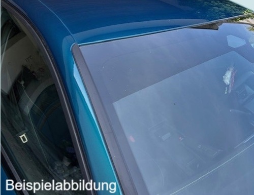 Blendschutzstreifen Frontscheibe passgenau mit Spiegelaussparung f�r Peugeot 407 BJ.2004-2011 2-tlg