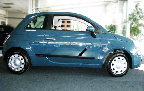 Seitenleisten-Satz f�r Fiat 500 Steilheck 3-T�rer  Bj. 2007-