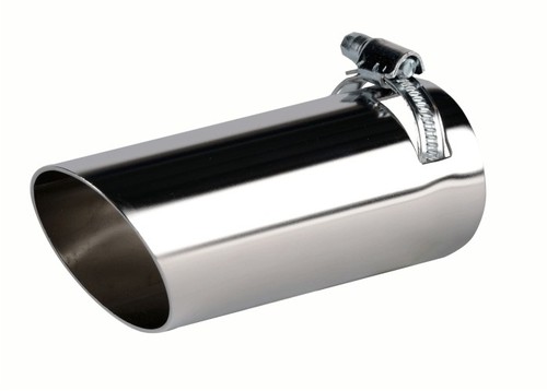 Auspuffblende BASIC-LINE rund/schr�g, f�r Auspuff-Durchmesser 32-45 mm