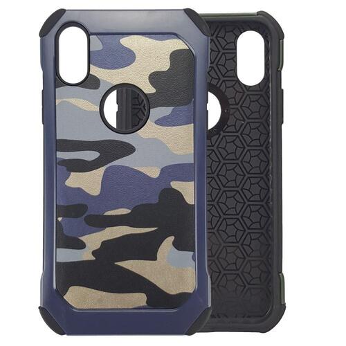 Outdoor Case f�r Apple iPhone XS X TPU Hybrid Tarn Camouflage