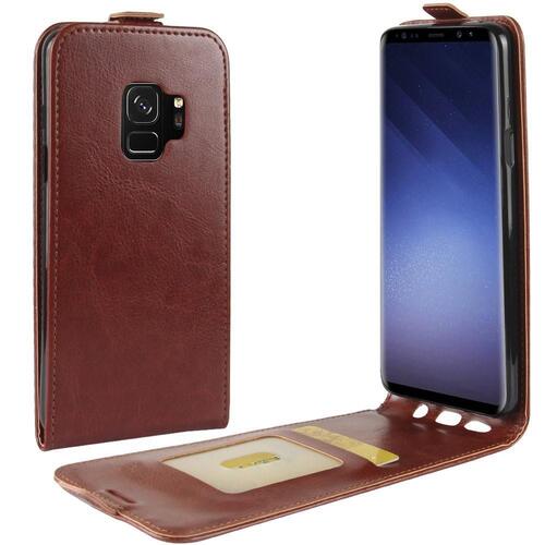 Flip Case f�r Samsung Galaxy S9 G960 Crazy Horse Card Slot 