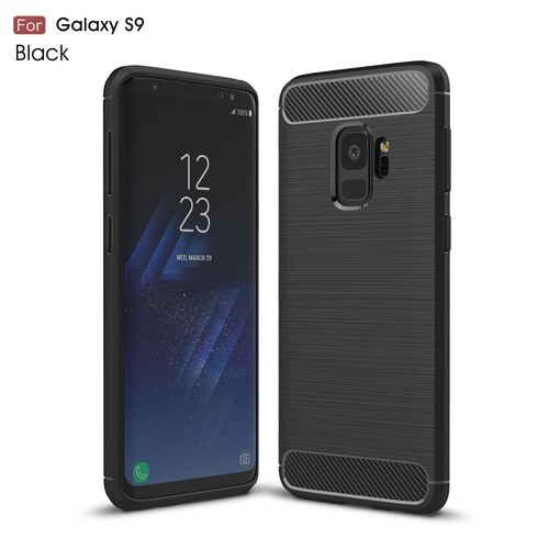 TPU Case f�r Samsung Galaxy S9 G960 Carbon Skin Brushed 
