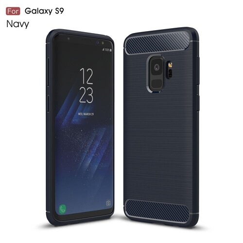 TPU Case f�r Samsung Galaxy S9 PLUS G965 Carbon Skin Brushed 