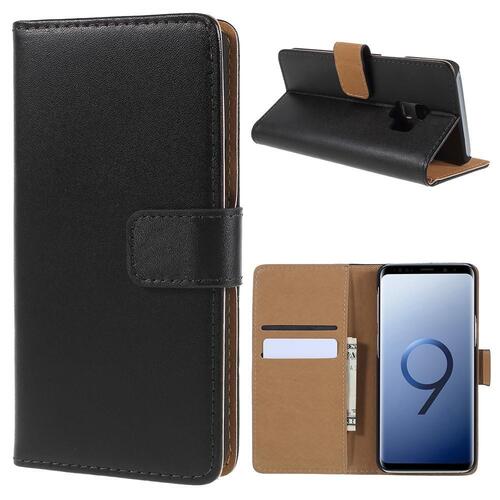 Wallet Case f�r Samsung Galaxy S9 G960 Genuine Split Echt Leder