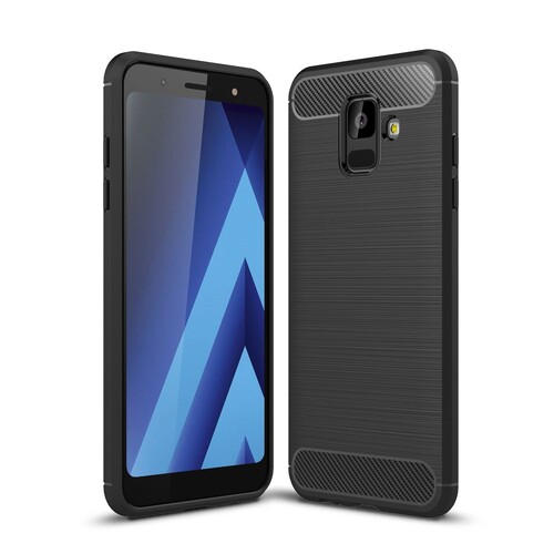 TPU Case f�r Samsung Galaxy A6 (2018) Carbon Skin Brushed