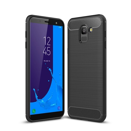 TPU Case f�r Samsung Galaxy J6 (2018) Carbon Skin Brushed