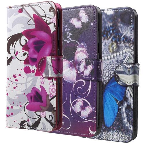 Wallet Case f�r Samsung Galaxy J6 (2018) Buntes Motiv Muster