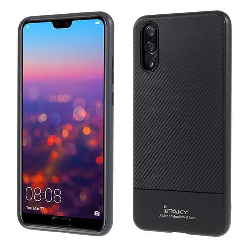 IPAKY TPU Case f�r Huawei P20 Carbon Fiber Muster